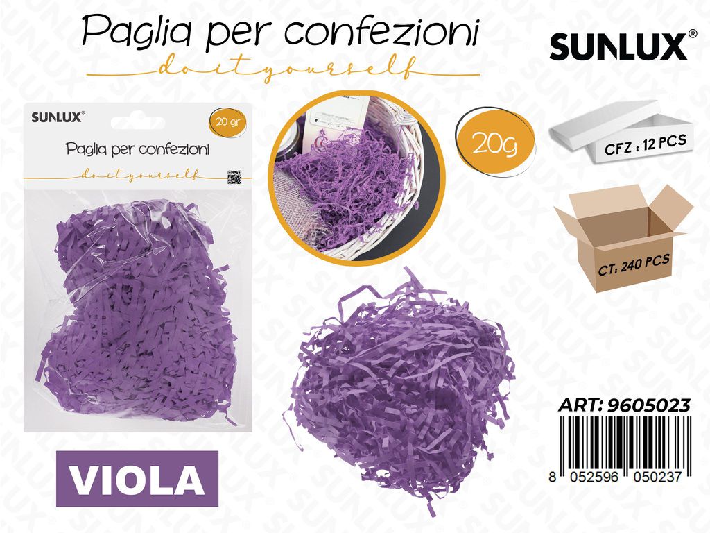 Sunlux Paglia per Confezioni Viola 20GR