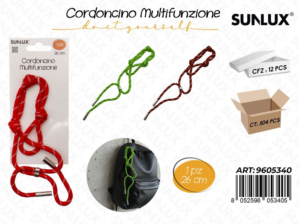 Sunlux Cordoncino Multifunz. Ass. 26CM