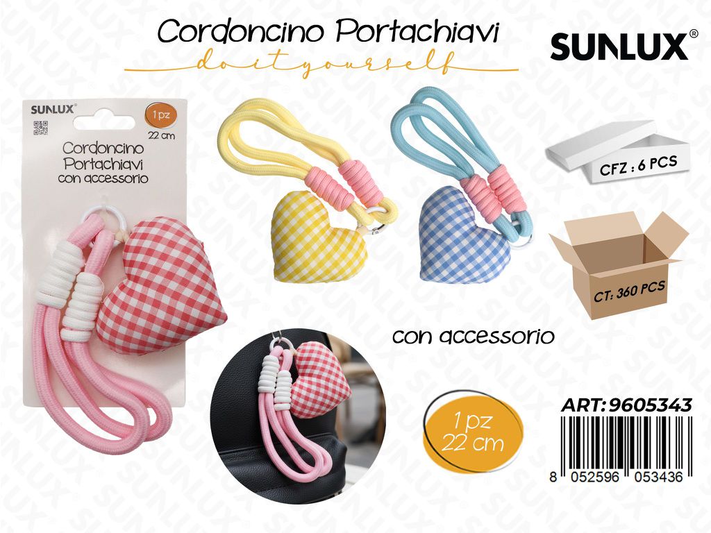 Sunlux Cordoncino Portachiavi Ass. 22CM