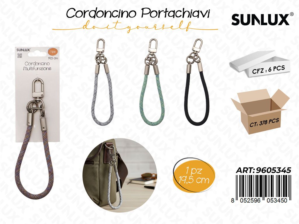 Sunlux Cordoncino Portachiavi Ass. 19.5CM