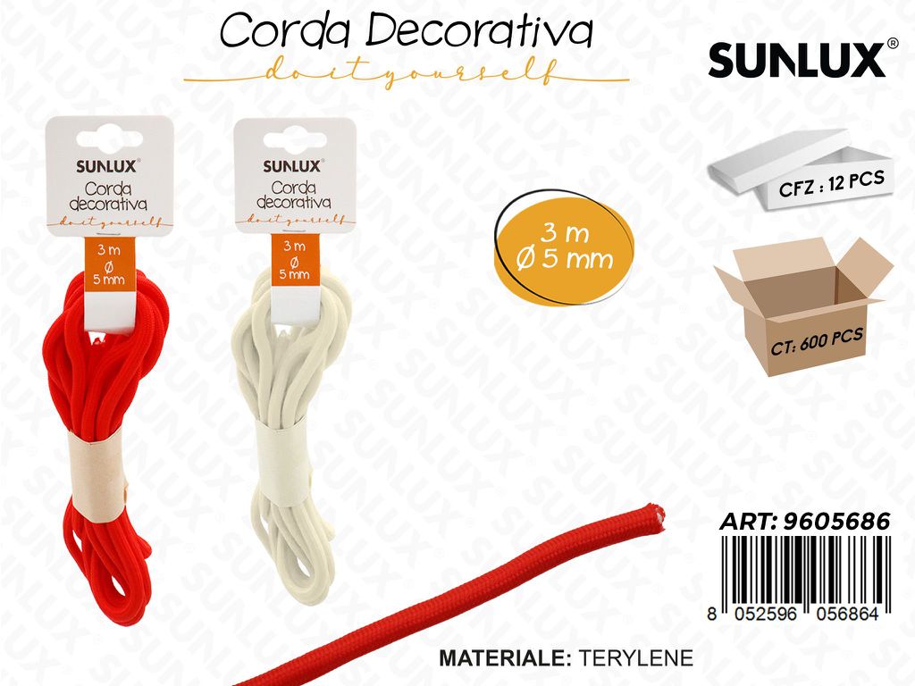 Sunlux Corda Dec. Diy Ass. 3MT*D.5MM