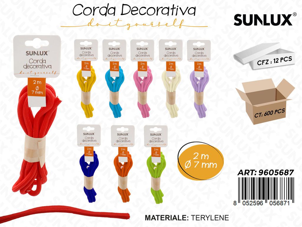 Sunlux Corda Dec. Diy Ass. 2MT*D.7MM
