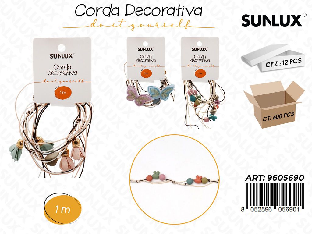 Sunlux Corda Dec. Diy Ass. 1MT