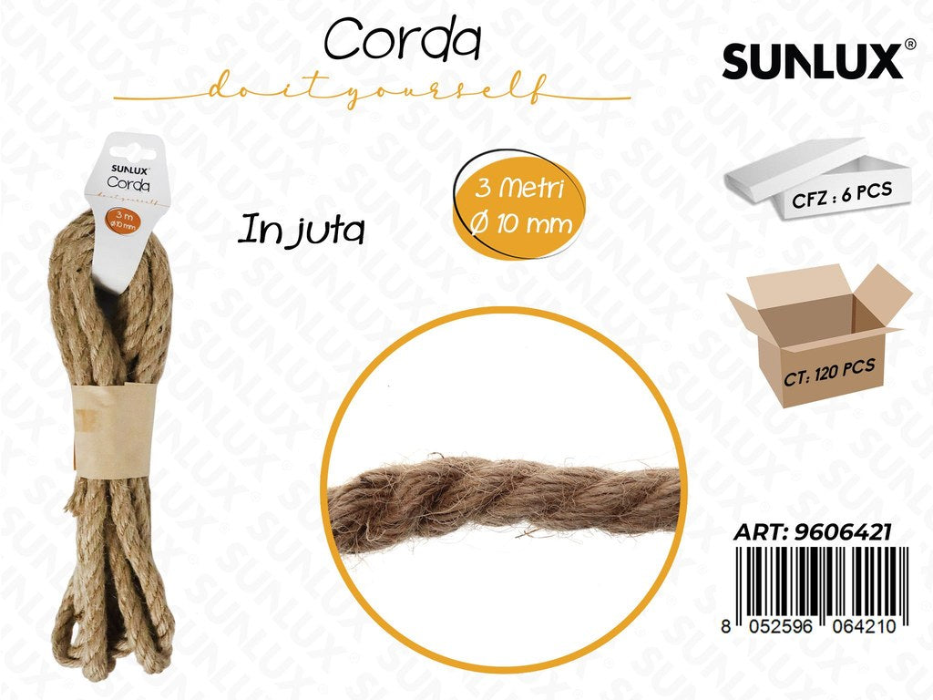 Sunlux Corda in Juta D.10MM*3MT