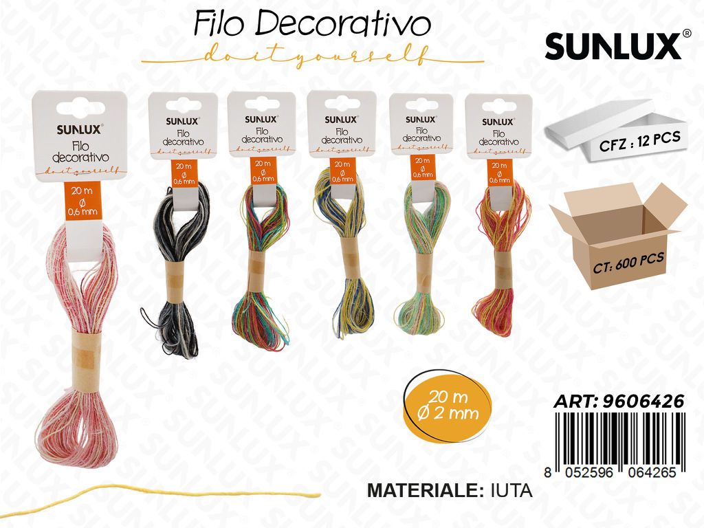 Sunlux Filo Dec. Ass. in Juta 20MT*2MM