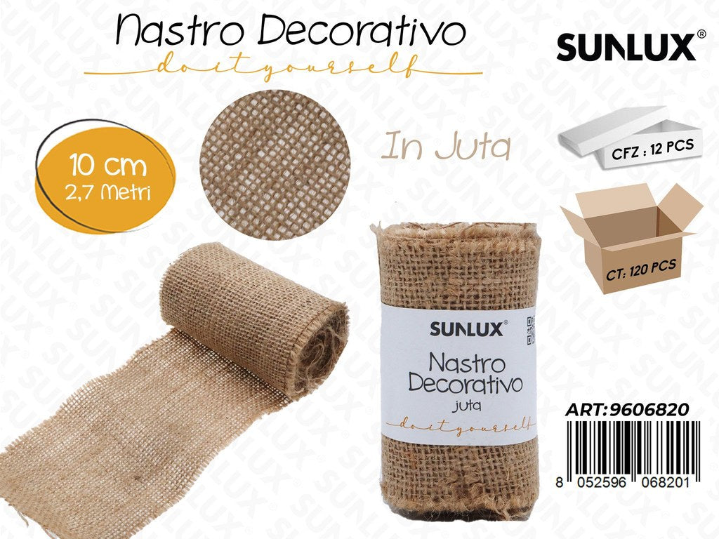 Sunlux Nastro Dec. Juta 10CM*2.7MT