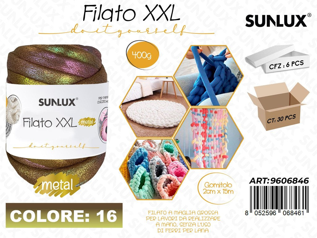 Sunlux Filato Xxl 16 Bronzo Iridesc. 400G 2CM*15MT