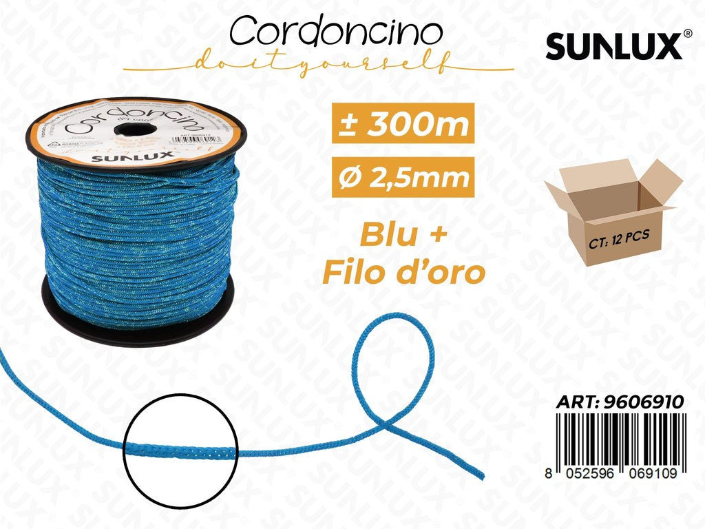 Sunlux Cordoncino Blu 300MT*2.5MM