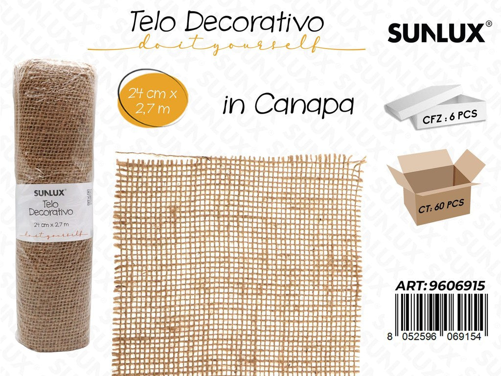 Sunlux Telo Dec. in Canapa 24CM*2.7MT