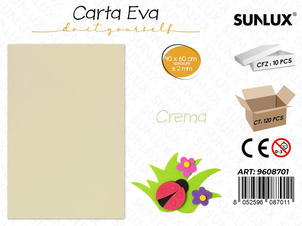 Sunlux Carta Eva Crema 40*60CM*2MM