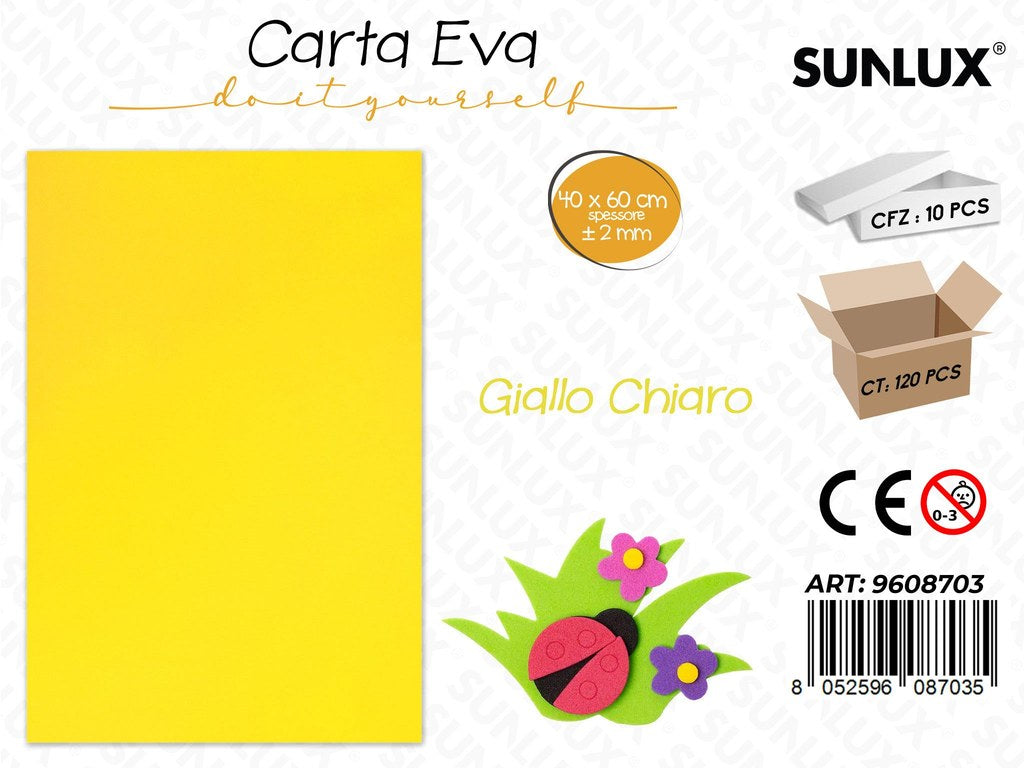 Sunlux Carta Eva Giallo Ch. 40*60CM*2MM