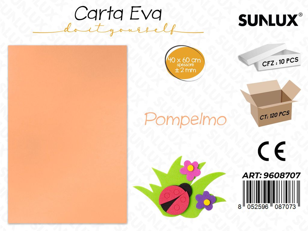 Sunlux Carta Eva Pompelmo 40*60CM*2MM