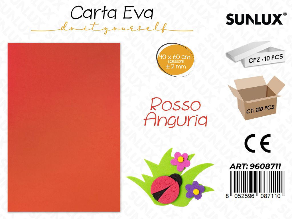 Sunlux Carta Eva Rosso Anguria 40*60CM*2MM