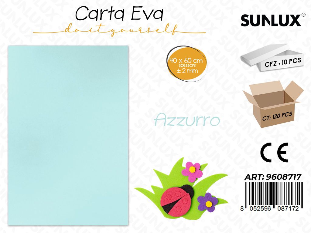 Sunlux Carta Eva Azzurro 40*60CM*2MM