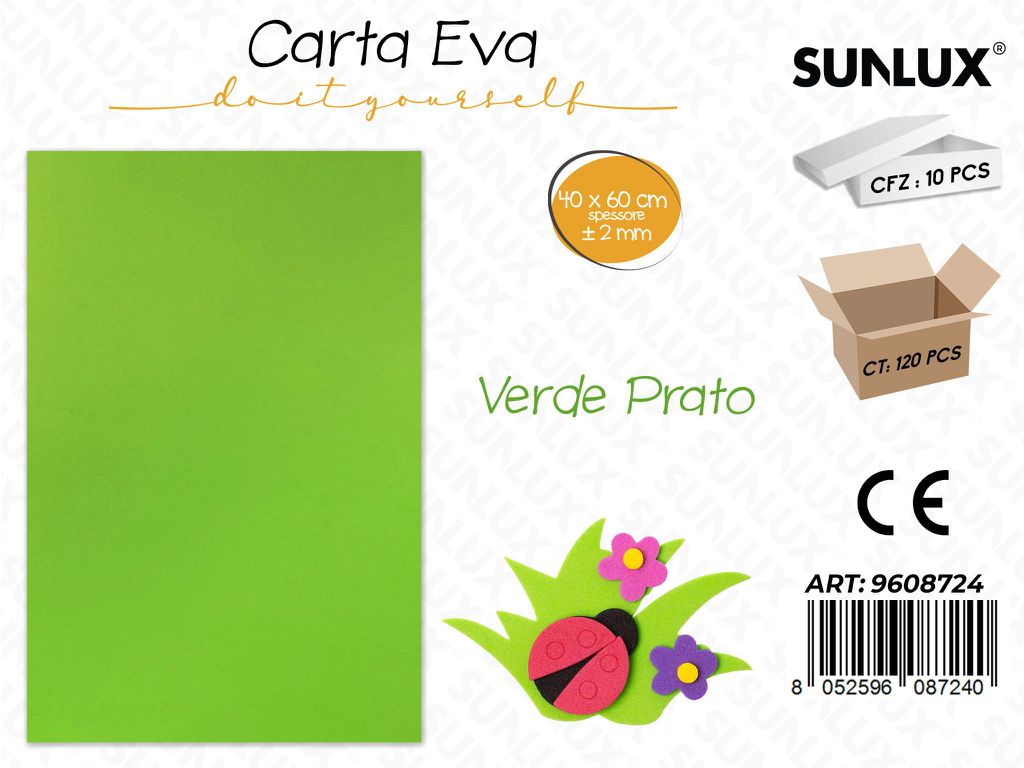Sunlux Carta Eva Verde Prato 40*60CM*2MM
