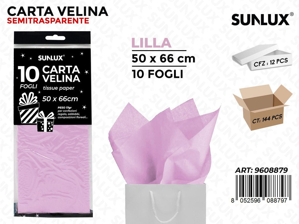 Sunlux Carta Velina Lilla 50*66CM 10FF