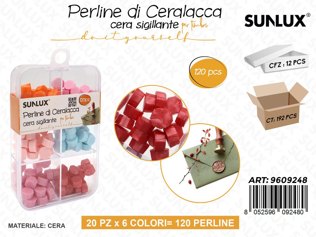 Sunlux Perline in Ceralacca per Timbri 120PCS
