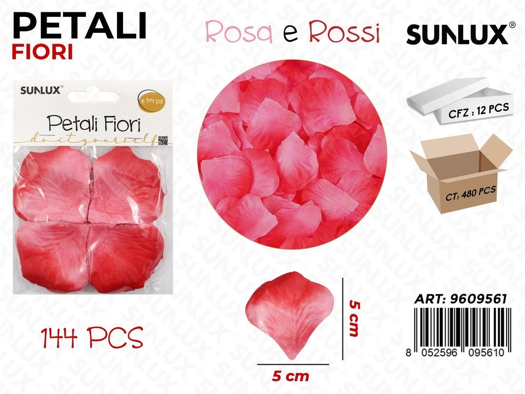 Petali Fiori Rosa-rosso 144PCS 5*5CM