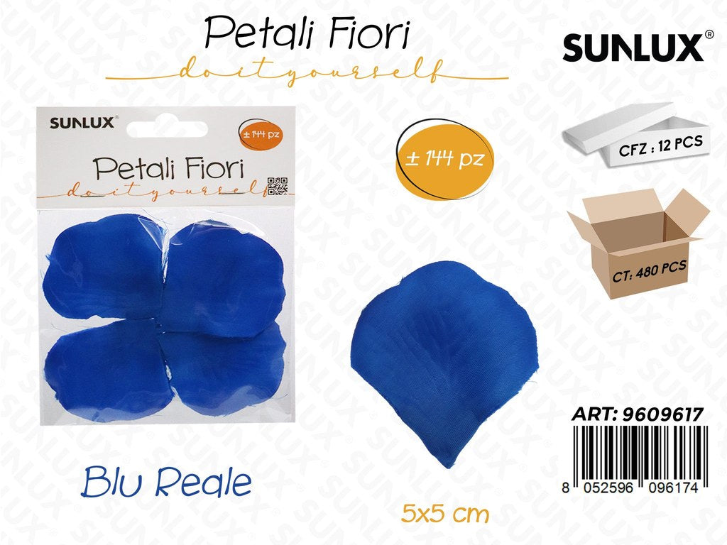 Sunlux Petali Fiori Blu Reale 144PCS 5*5CM