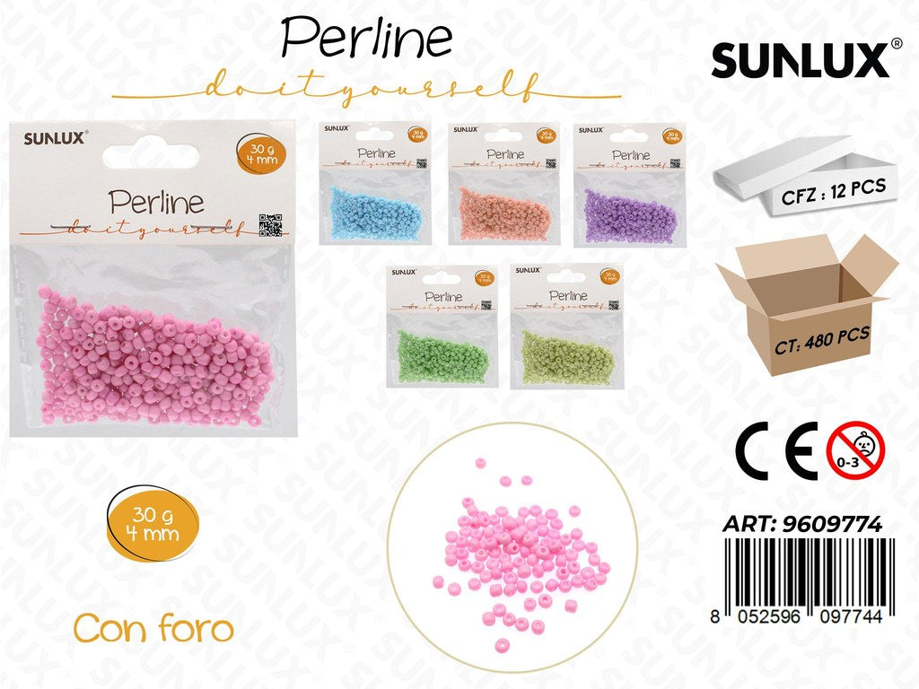 Sunlux Perline Ass. c/ Foro 4MM 30GR
