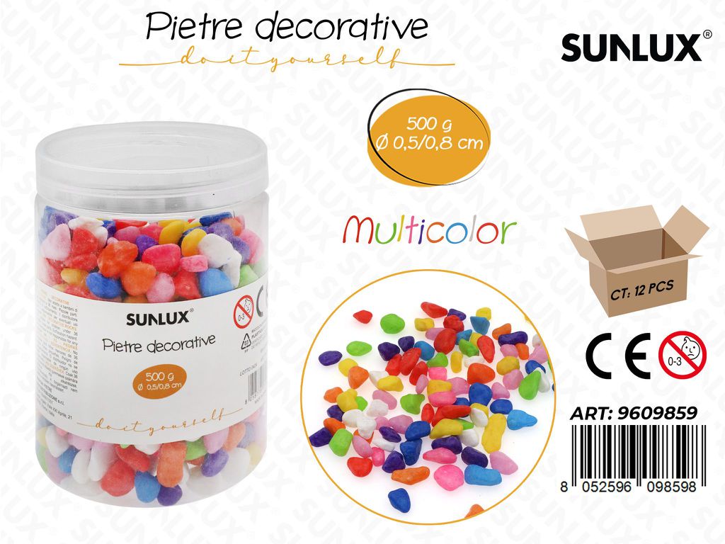 Sunlux Pietre Dec. Multicolor 500GR 0.5-0.8CM
