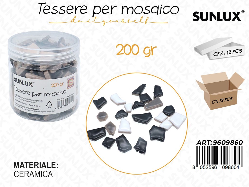 Sunlux Tessere Mosaico Ceramica 200GR