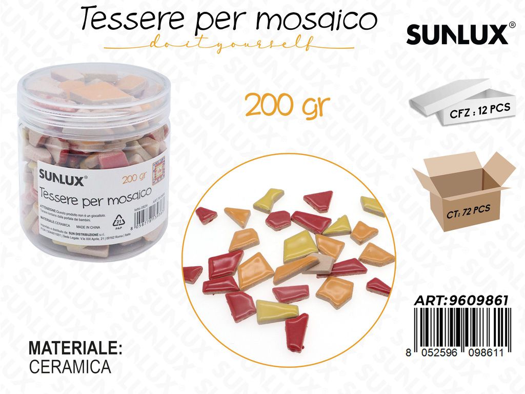 Sunlux Tessere Mosaico Ceramica 200GR