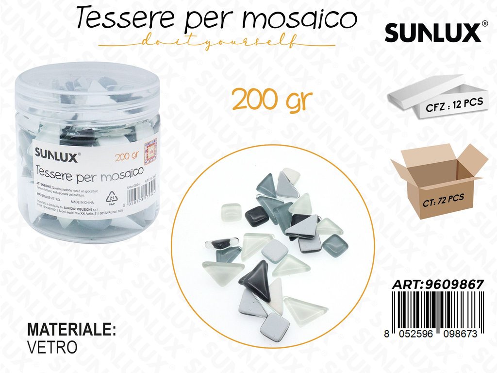 Sunlux Tessere Mosaico Vetro 200GR