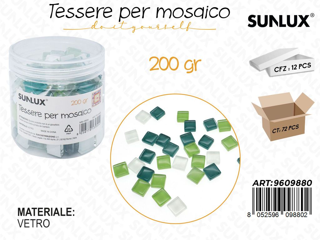 Sunlux Tessere Mosaico Vetro 200GR