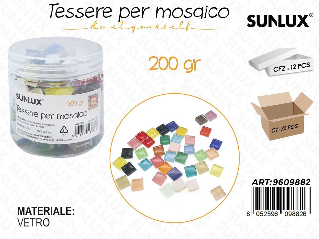 Sunlux Tessere Mosaico Vetro 200GR