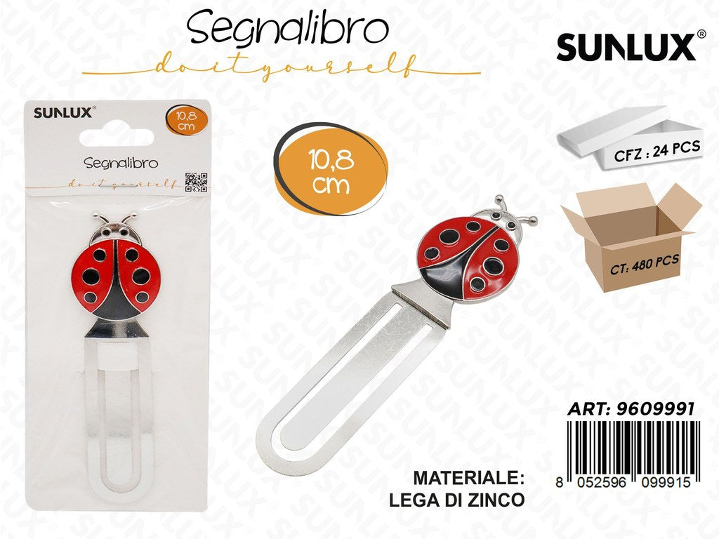 Sunlux Segnalibro Coccinella Lega Zinco 10.8CM