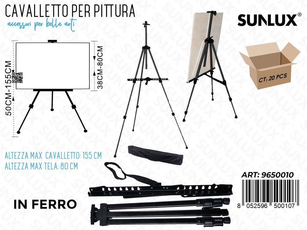 Sunlux Cavalletto Pittura in Ferro Estens. 50-155CM
