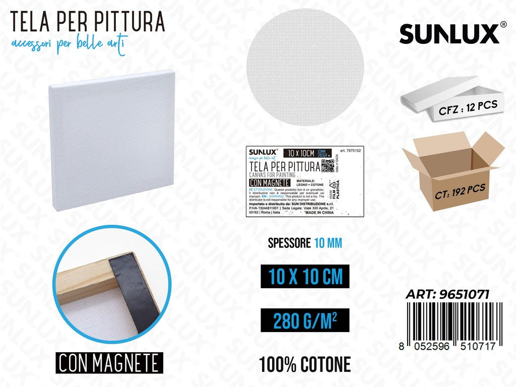 Sunlux Tela Pittura Bia. c/MAGNETE10*10CM 280G
