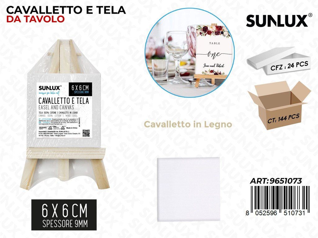 Sunlux Cavalletto e Tela da Tavolo 6*6*0.9CM