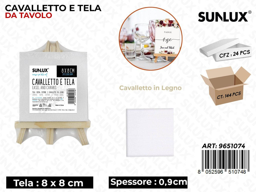Sunlux Cavalletto e Tela da Tavolo 8*8*0.9CM
