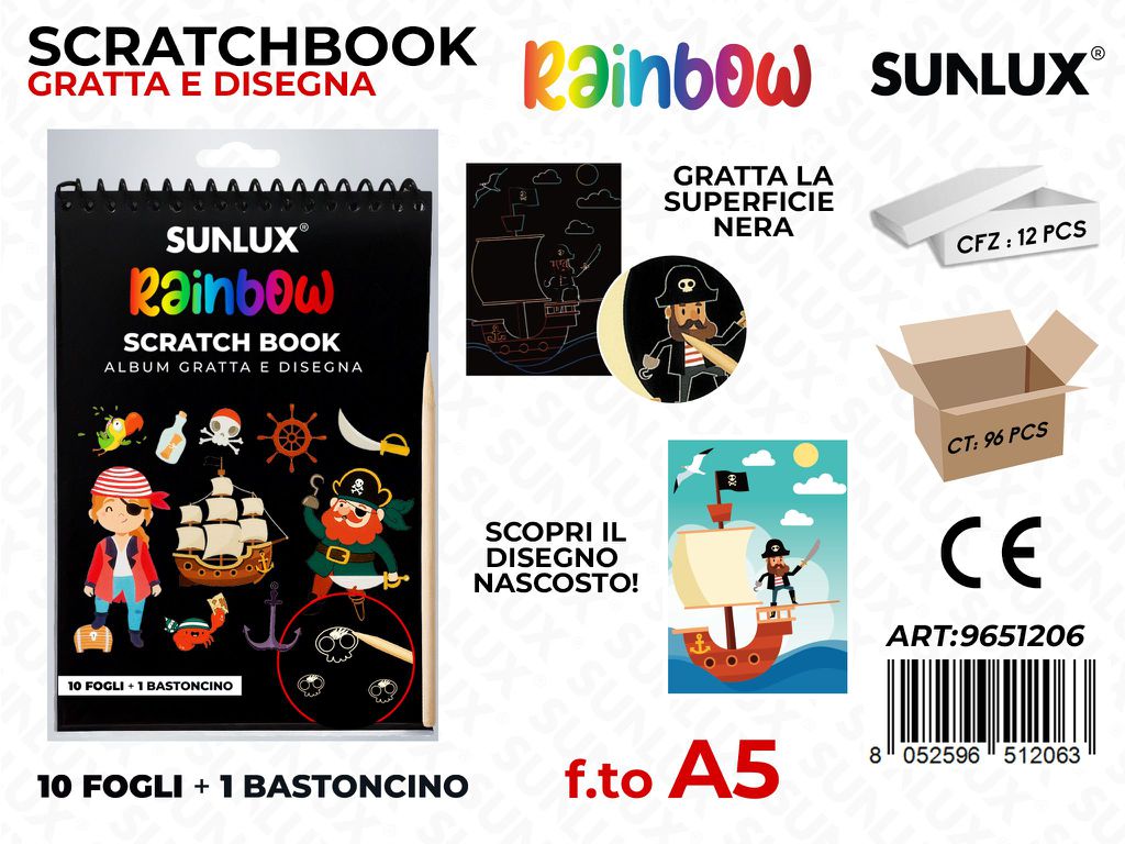 Sunlux Album Gratta e Disegna 10FF A5