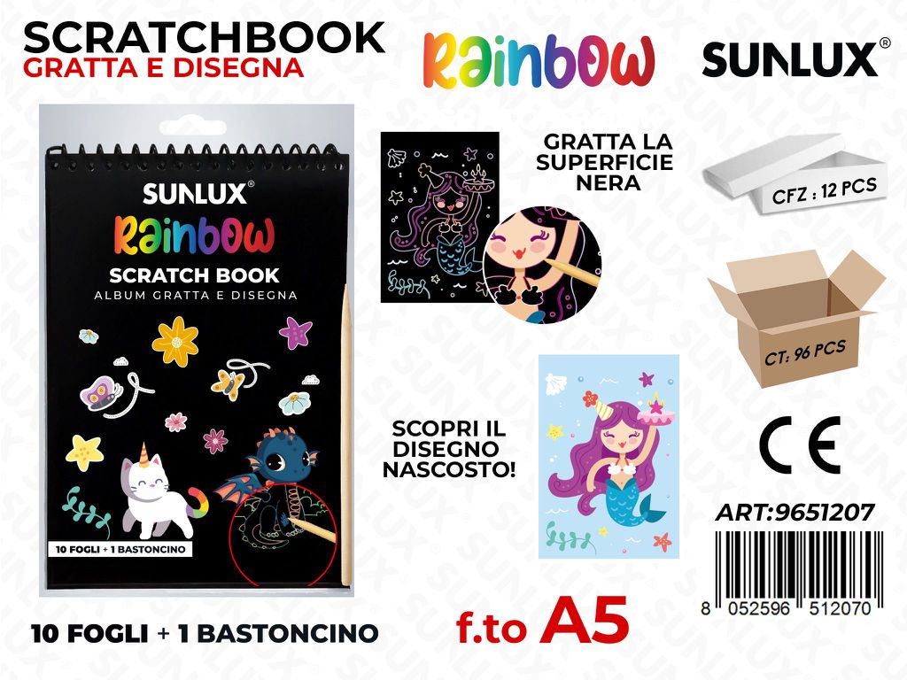 Sunlux Album Gratta e Disegna 10FF A5