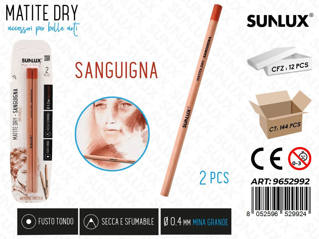 Sunlux Matite Bry Sanguigna 2PCS 0.4MM