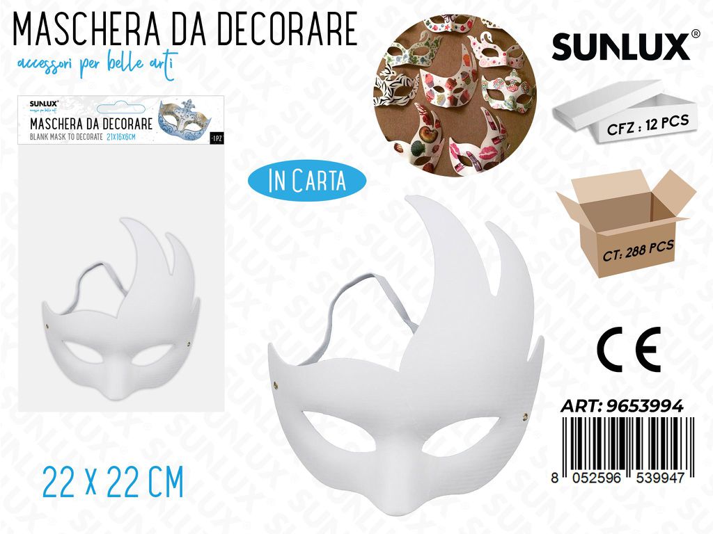Maschere da Decorare 22*22CM