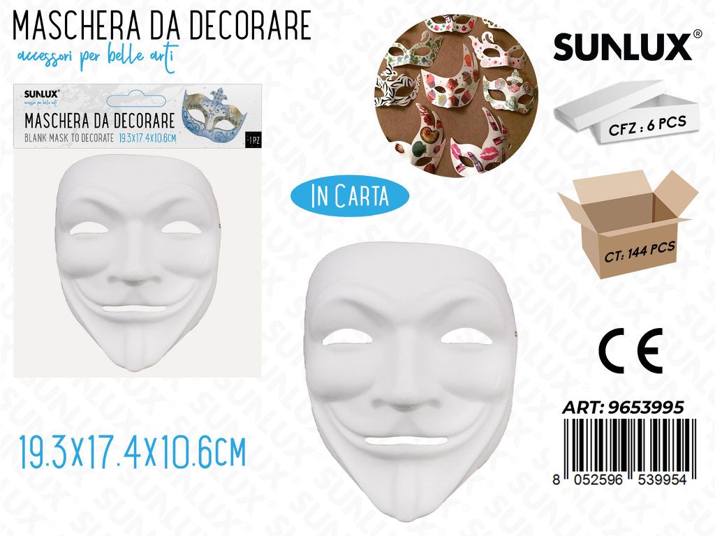 Maschere da Decorare 19.3*17.4*10.6CM