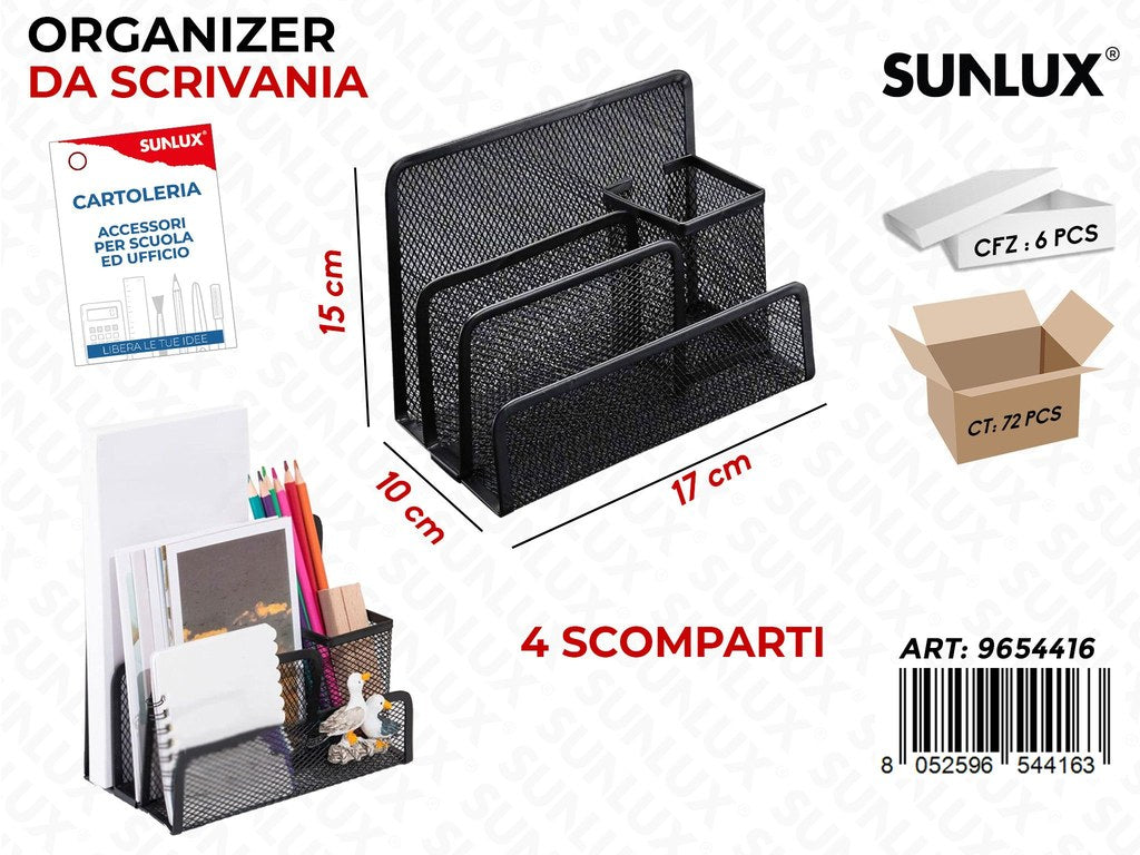 Orgnizer da Scrivania Metallo 4SCOMP. 17*15*10CM