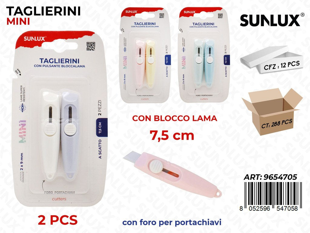 Sunlux Taglierini Mini Pastel Ass. 2PCS 7.5CM