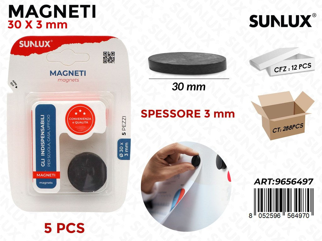 Sunlux Magneti 5PCS 30*3MM
