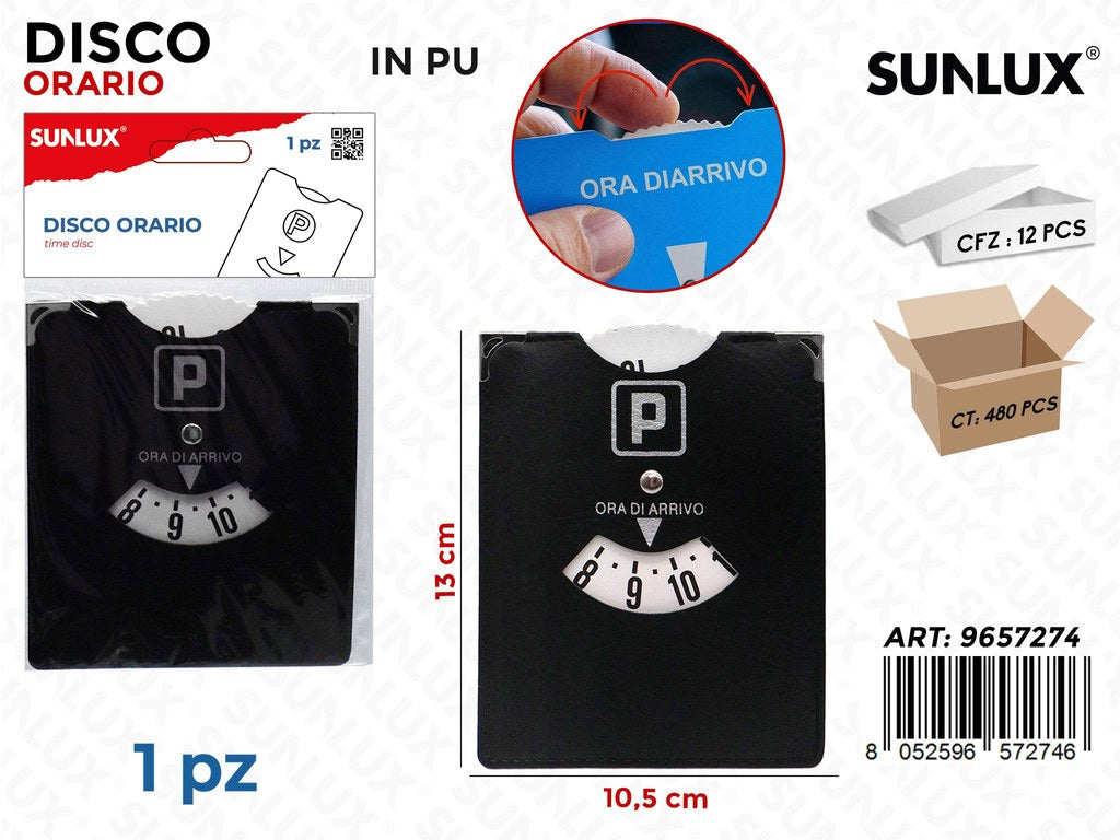 Sunlux Disco Orario in Pu 10.5*13CM