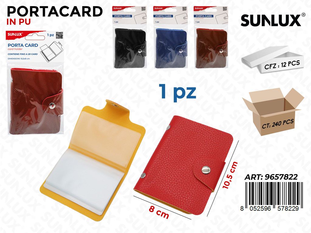 Sunlux Porta Card in Pu 8*10.5CM