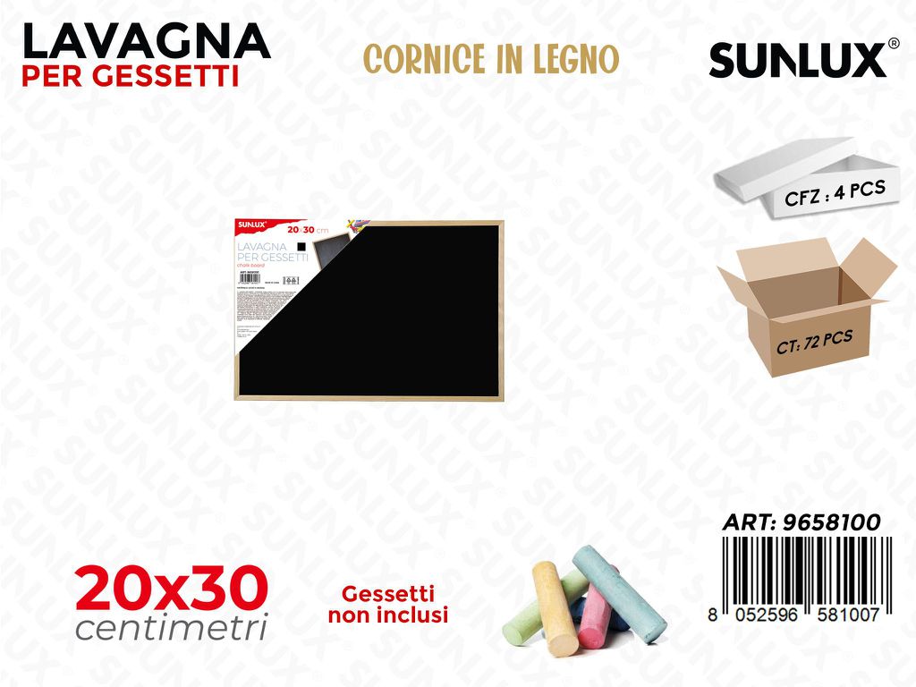 Sunlux Lavagna per Gessetti 20*30CM