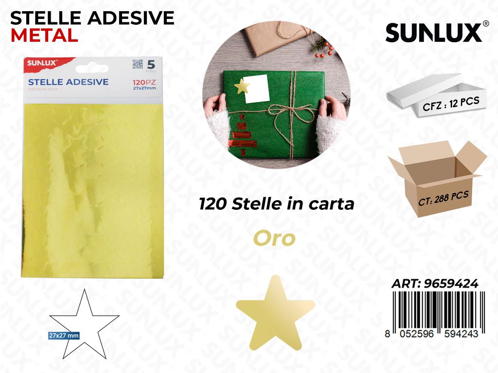 Sunlux Stelle Adv Oro 120STELLE 27*27MM