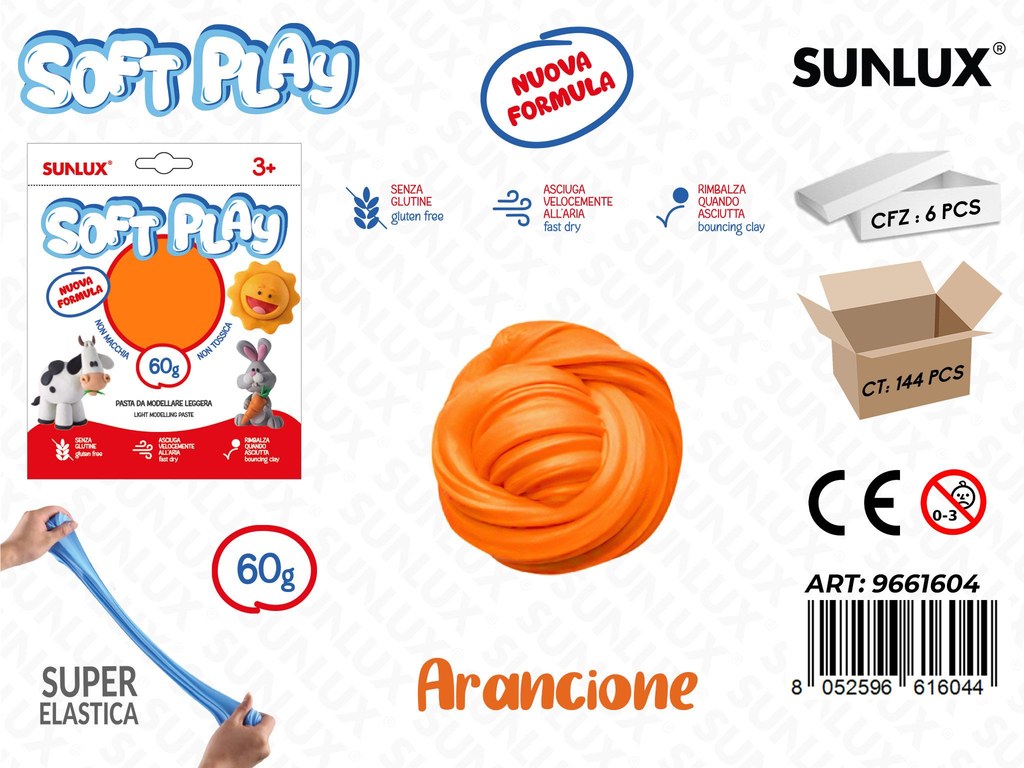 Sunlux Pasta Model. Soft Arancione 60GR