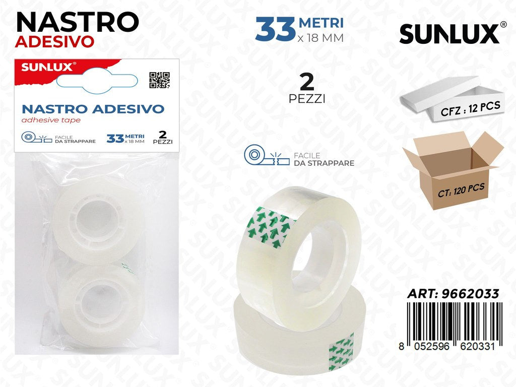 Sunlux Nastro Adv 2PCS 18MM*33MT