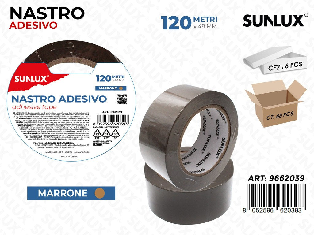 Sunlux Nastro Adv Marrone 48MM*120MT